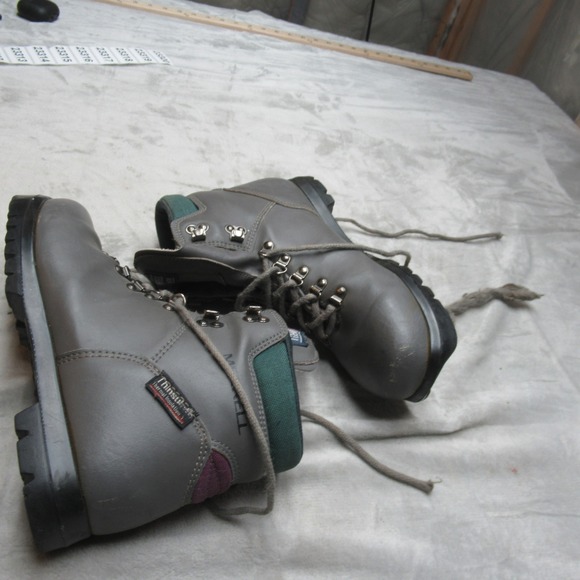 Merrell Women Ski Boots 8 Gray Cross‎ Country BC Venture Leather Insulated VTG main image 14